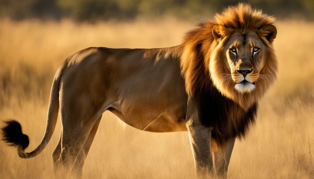 Female Lion with Mane