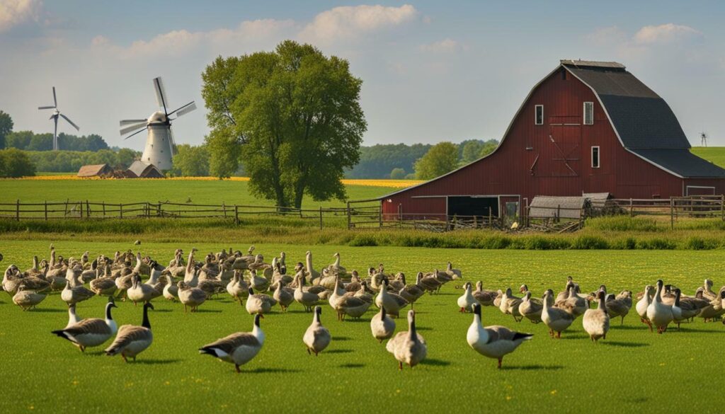 Goose in organic farming systems
