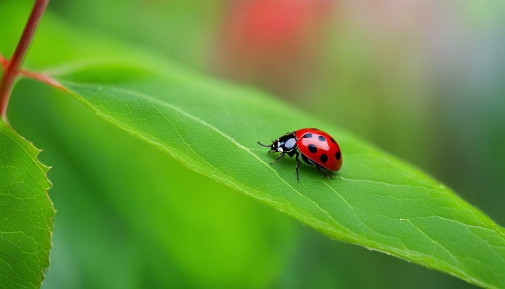 Ladybug on a leaf