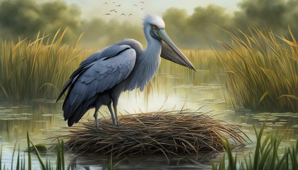 Shoebill Stork Breeding Season Image