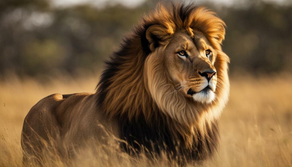 The Fascinating Mane of the African Lion