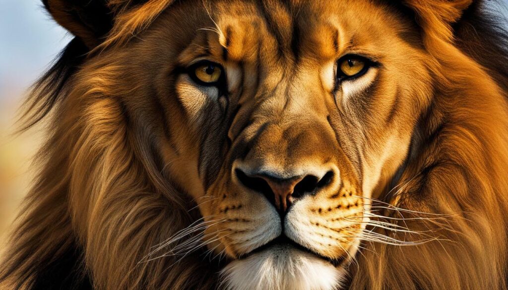 attractive lion mane