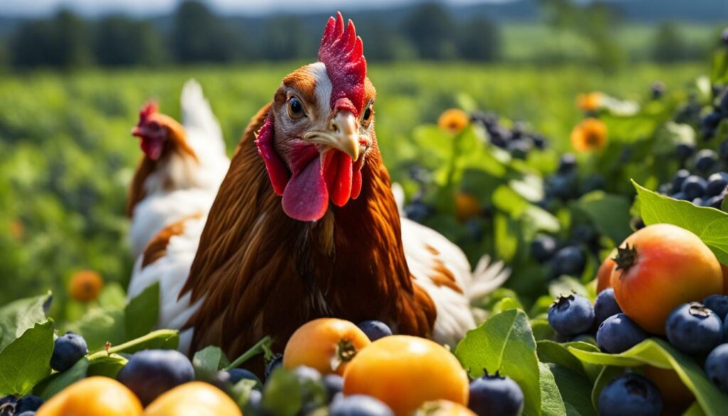 can chickens eat blueberries