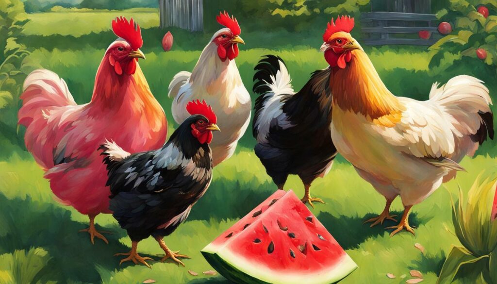 can chickens eat watermelon