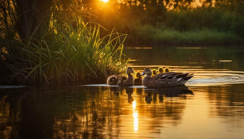 duck and ducklings