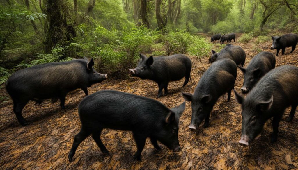 feral pigs