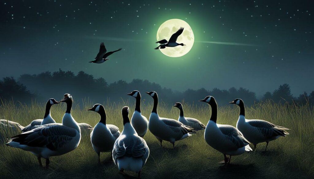 geese visual capabilities and nocturnal adaptations