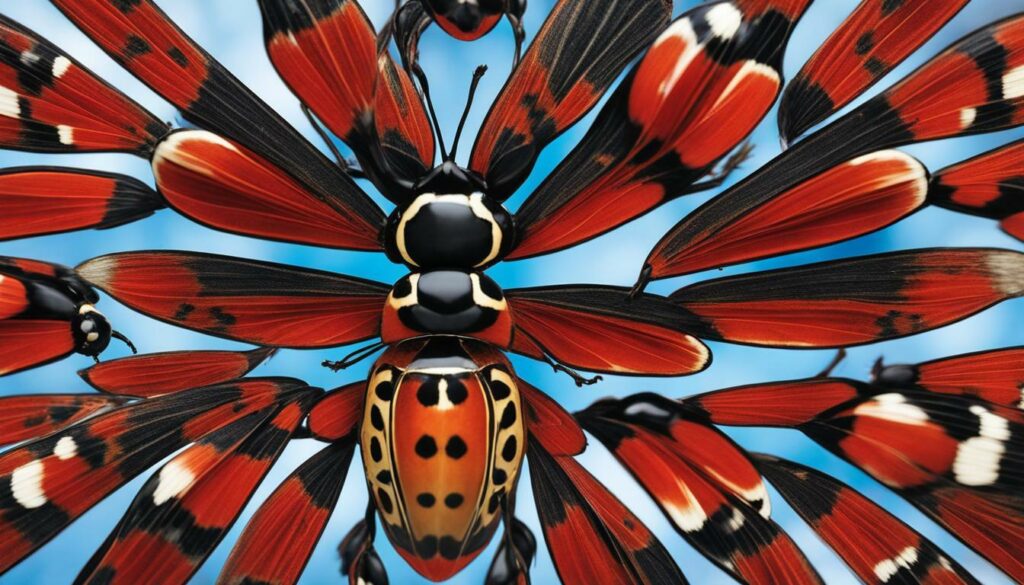 ladybug wings sticking out