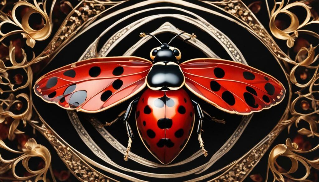 ladybug wings sticking out
