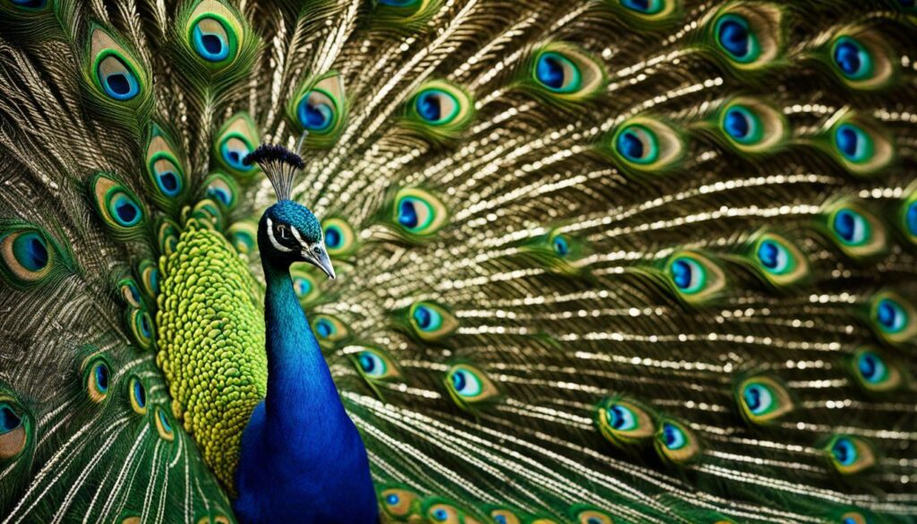 peacock plumage