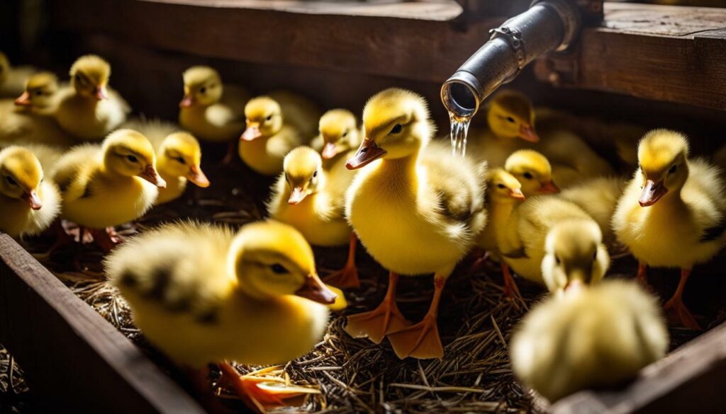 rearing ducklings